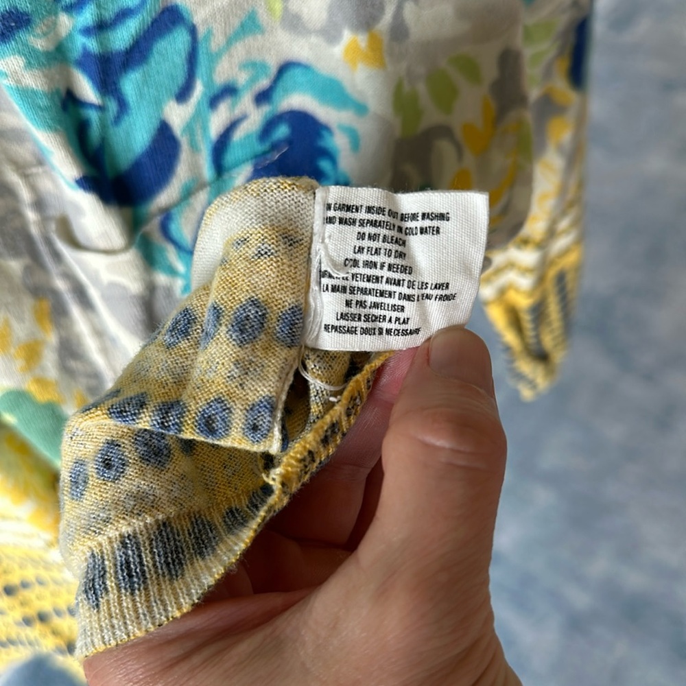 Anthropologie Floral V-Neck Cardigan - Picture 5 of 6